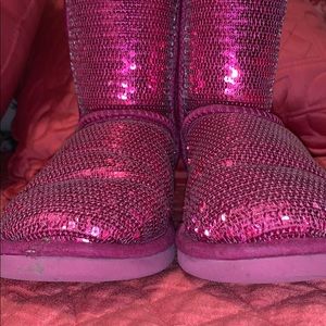 🌻2 for $25 🌻 Pink, Sparkly Ugg Boots